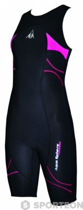 Damskie stroje wyścigowe Aqua Sphere Energize Speed Suit Lady Black/Pink