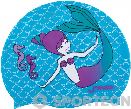 Dziecięcy czepek do pływania Finis Mermaid Silicone Cap Paradise