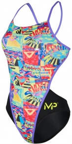 Damski strój kąpielowy Michael Phelps Riviera Open Back Multicolor/Black