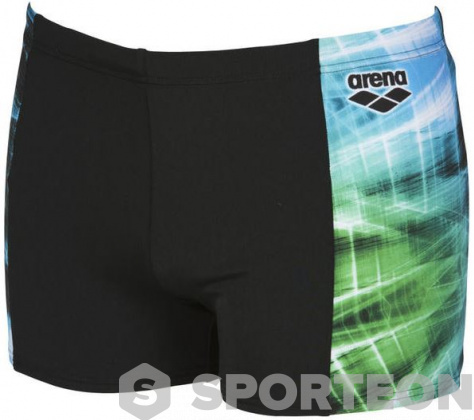 Męskie stroje kąpielowe Arena Cyber Short Black/Sea Blue