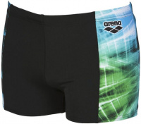 Męskie stroje kąpielowe Arena Cyber Short Black/Sea Blue