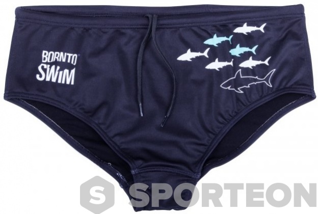 Męskie stroje kąpielowe BornToSwim Sharks Brief Black