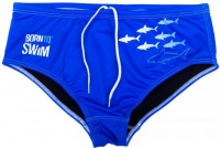 Męskie stroje kąpielowe BornToSwim Sharks Brief Blue