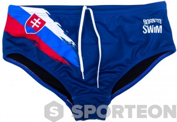 Męskie stroje kąpielowe BornToSwim SVK Brief Blue