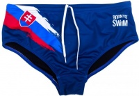 Męskie stroje kąpielowe BornToSwim SVK Brief Blue