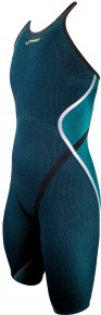 Damskie stroje wyścigowe Finis Rival 2.0 Open Back Kneeskin Teal