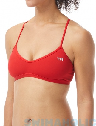 Damski strój kąpielowy Tyr Solid Trinity Top Red