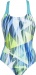 Damski strój kąpielowy Arena Shading Prism Swim Pro Back One Piece LB Mint/Multi