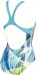 Damski strój kąpielowy Arena Shading Prism Swim Pro Back One Piece LB Mint/Multi