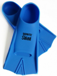 Płetwy dla dzieci BornToSwim Junior Short Fins Blue