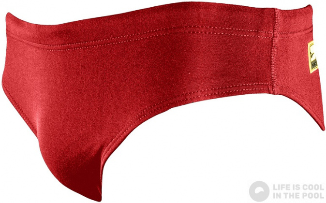 Stroje kąpielowe dla chłopców Finis Youth Brief Solid Red