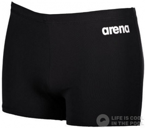 Stroje kąpielowe dla chłopców Arena Solid Short Junior Black/White