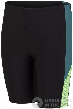 Stroje kąpielowe dla chłopców Speedo Dive Jammer Boy Black/Swell Green/Zest Green