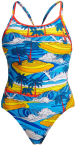 Damski strój kąpielowy Funkita Beach Bum Eco Diamond Back One Piece