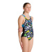 Stroje kąpielowe dla dziewczynek Arena Playful Swim Pro Back One Piece Junior Black/Turquoise