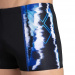 Męskie stroje kąpielowe Arena Infinite Stripe Short Black/Neon Blue/Multi