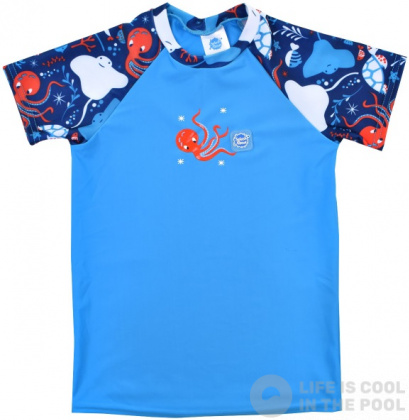 Dziecięca koszulka plażowa UV Splash About Short Sleeve Rash Top Under the Sea