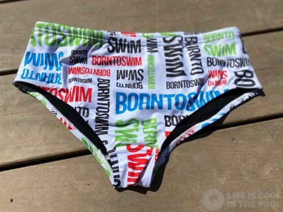 Męskie stroje kąpielowe BornToSwim Logo Brief White