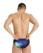 Męskie stroje kąpielowe Arena Swim Briefs Placement Black/Soft Green/Multi