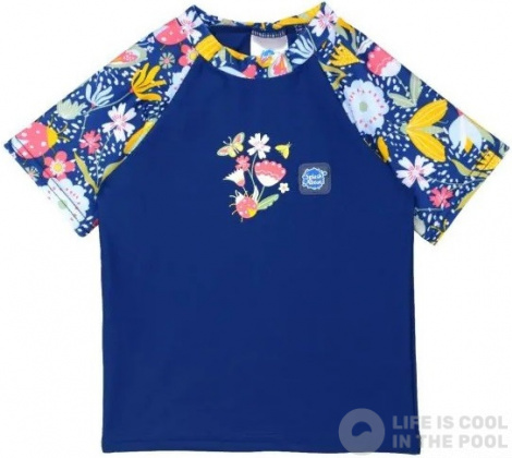 Worek do pływania Speedo Splash About Short Sleeve Rash Top Garden Delight