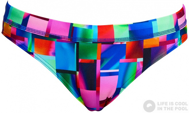 Dół od kostiumu kąpielowego Funkita Patch Panels Sports Brief