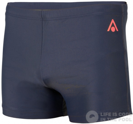 Męskie stroje kąpielowe Aqua Sphere Essential Boxer Dark Grey/Coral