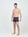 Męskie stroje kąpielowe Aqua Sphere Essential Boxer Dark Grey/Coral