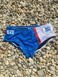 Męskie stroje kąpielowe BornToSwim CZE Brief Blue/White