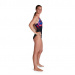 Damski strój kąpielowy Speedo Placement Digital Powerback Black/Phoenix Red/Blue Flame/Ultraviolet