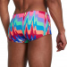 Męskie stroje kąpielowe Speedo Rainbow Wave 17cm Club Training Allover Brief Magenta/Fluro Pink/Ultraviolet/Pool