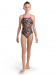 Stroje kąpielowe dla dziewczynek Arena Girls Swimsuit Lightdrop Back Allover Freak Rose/Black/Multi