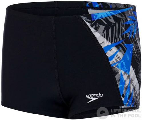 Stroje kąpielowe dla chłopców Speedo Digital Panel Aquashort Boy Black/Pool/Chroma Blue/White