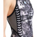 Damski strój kąpielowy Arena Icons Swimsuit Fast Back All Over Multi/Asphalt/Black