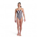 Damski strój kąpielowy Arena Crazy Swimsuit Booster Back Black/Mango/Multi