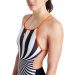 Damski strój kąpielowy Arena Crazy Swimsuit Booster Back Black/Mango/Multi