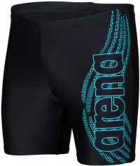 Męskie stroje kąpielowe Arena Men Swim Mid Jammer Graphic Black