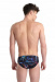 Męskie stroje kąpielowe Arena Men Swim Brief Allover Black/Multi