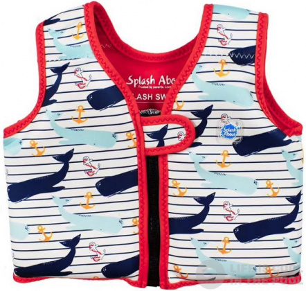 Kamizelka do pływania dla dzieci Splash About Swim Vest Go Kamizelka do pływania dla dzieci Splash Moby White