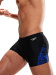 Męskie stroje kąpielowe Speedo Allover V-Cut Aquashort Black/Chroma Blue