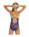 Stroje kąpielowe dla dziewczynek Arena Girls Carnival Swimsuit Lightdrop Back Soft Green/Multi