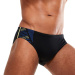 Męskie stroje kąpielowe Speedo 7cm Tech Panel Brief Black/Chroma Blue/Spritz