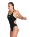 Damski strój kąpielowy Arena Swim Tech Solid Black/White