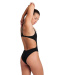 Damski strój kąpielowy Arena Swim Tech Solid Black/White