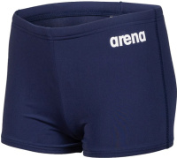 Stroje kąpielowe dla chłopców Arena Solid Short Junior Navy/White