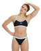 Arena Icons Bikini Cross Back Solid Black/White