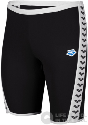 Męskie stroje kąpielowe Arena Icons Swim Jammer Solid Black/White