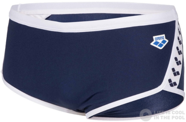 Męskie stroje kąpielowe Arena Icons Swim Low Waist Short Solid Navy/White