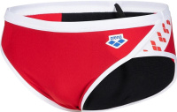 Męskie stroje kąpielowe Arena Icons Swim Brief Solid Red/White