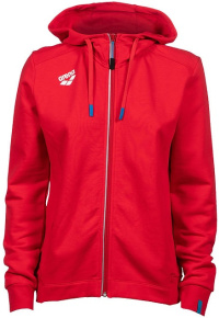 Bluza damska Arena Women Team Hooded Jacket Panel Red