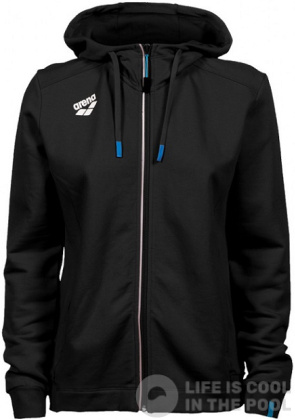 Bluza damska Arena Women Team Hooded Jacket Panel Black